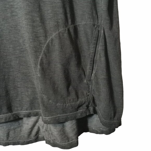 Logo Lori Goldstein Womens Gray Elbow Sleeve Tunic Top Pockets Size L  A592714 - Picture 8 of 14